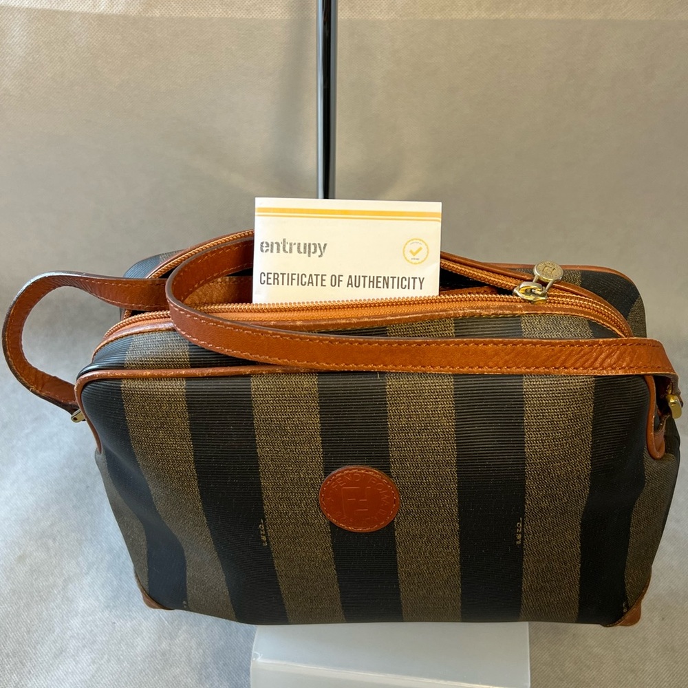 FENDI Pequin Crossbody handbag Crossbody With Certification